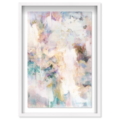 Tonic to Awaken Shadowbox Abstract Print by Oliver Gal, Black Frame, 10 x 15