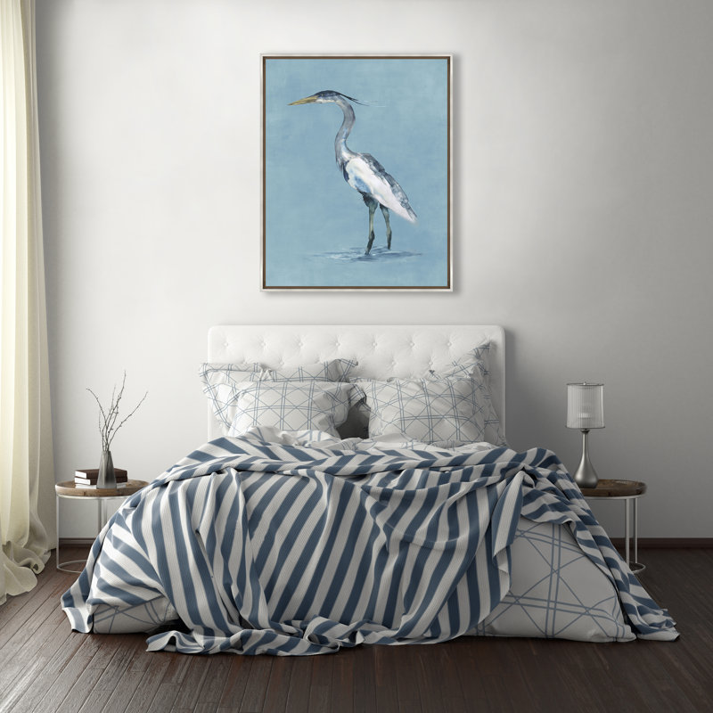 Sapphire Heron I Print by Nash Rambler, 47.5" H x 37.5" W
