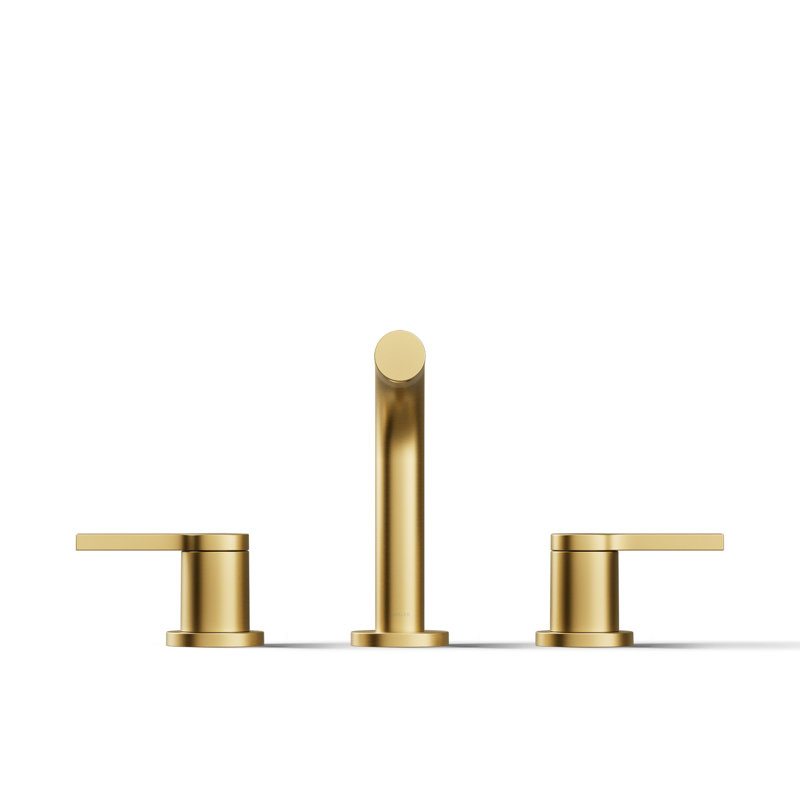 Elate Widespread Bathroom Sink Faucet 1.0 GPM, Brushed Brass
