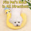 Coussin mignon pour animal de compagnie, coussin de soutien de cou universel, coussin lavable multifonctionnel pour chiens et chats-85806981