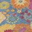 Tapis floral intérieur / extérieur lavable à la machine Matteson ACN2293-741220566