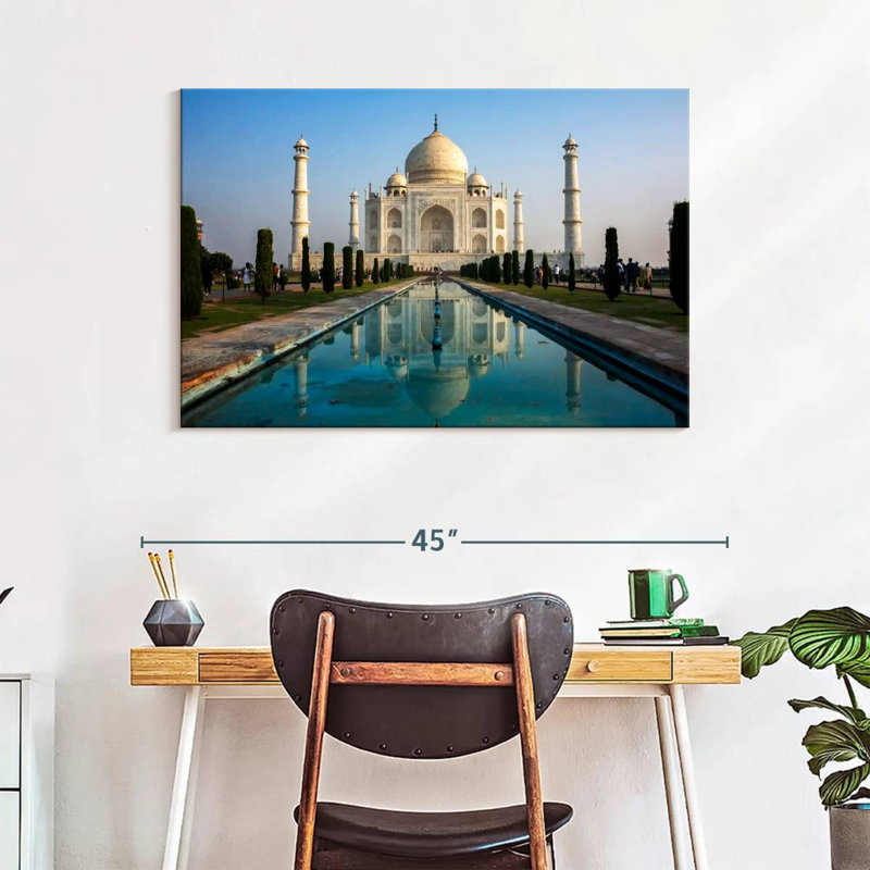 Adella Taj Mahal Pool Reflection, 26" H x 39" W
