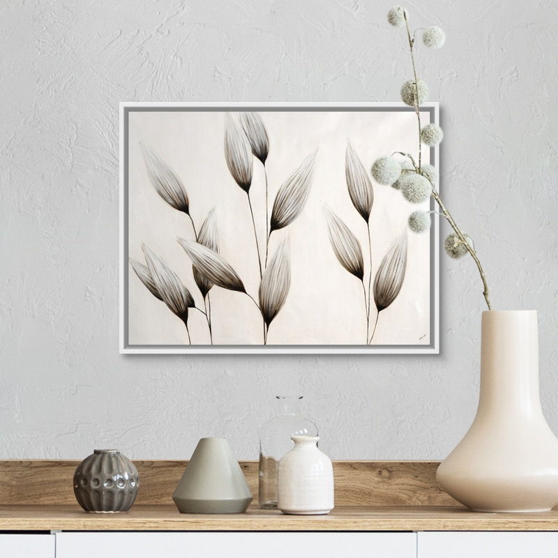 « Wheat Field II » par Sydney Edmunds-impression, Cadre blanc, H 18 po x l 22 po x P 1,75 po