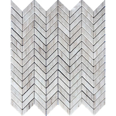 Carrelage mosaïque en marbre 11 po x 13 po Mirage
