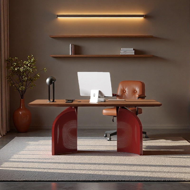 Bureau d'ordinateur Clair, H 29,53 po x l 55,12 po x P 27,56 po