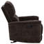 Fauteuil inclinable et oscillant brun foncé Trask