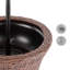 Round Wicker Outdoor Bistro Table , 50cm cm W 50cm cm D