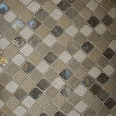 Tapis géométrique gris