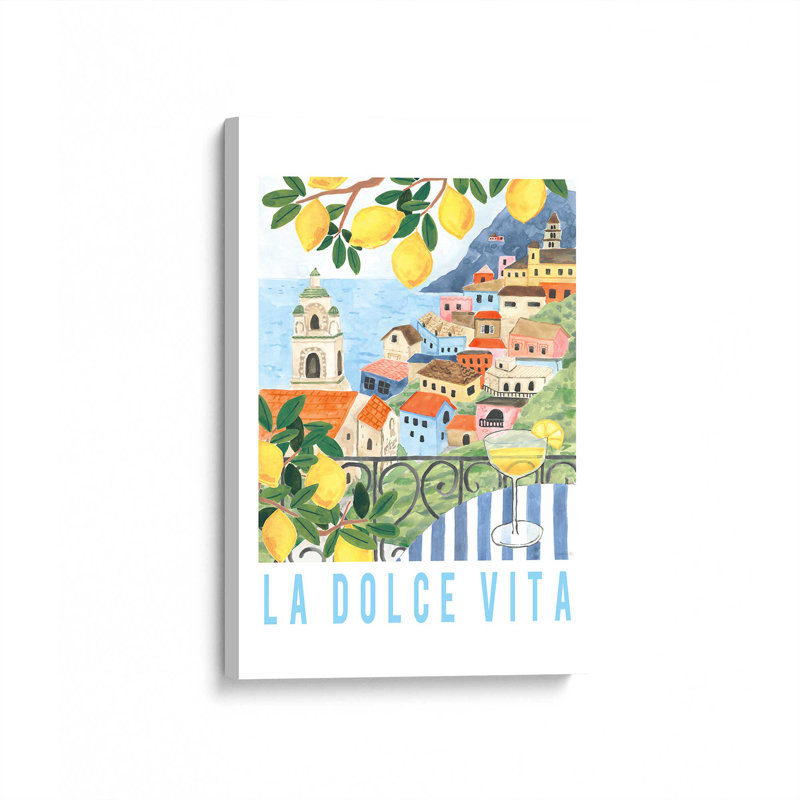 Imprimé La Dolce Vita, H 30 po x l 20 po