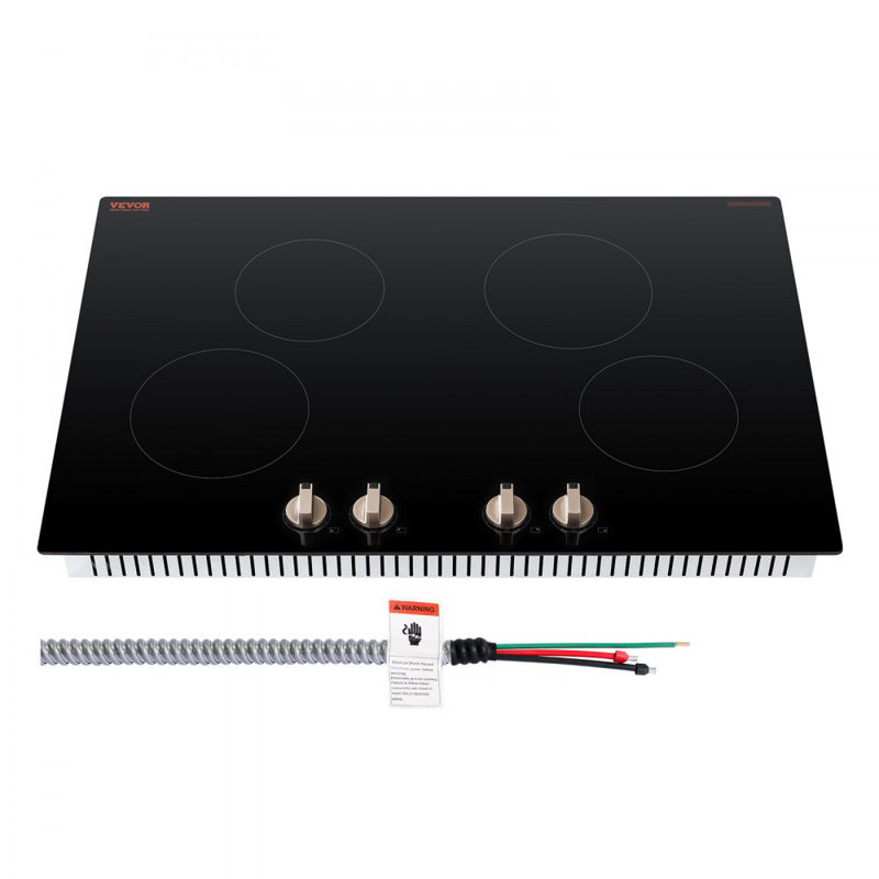 Commande de brûleur de comptoir électrique à 4 brûleurs 6600W