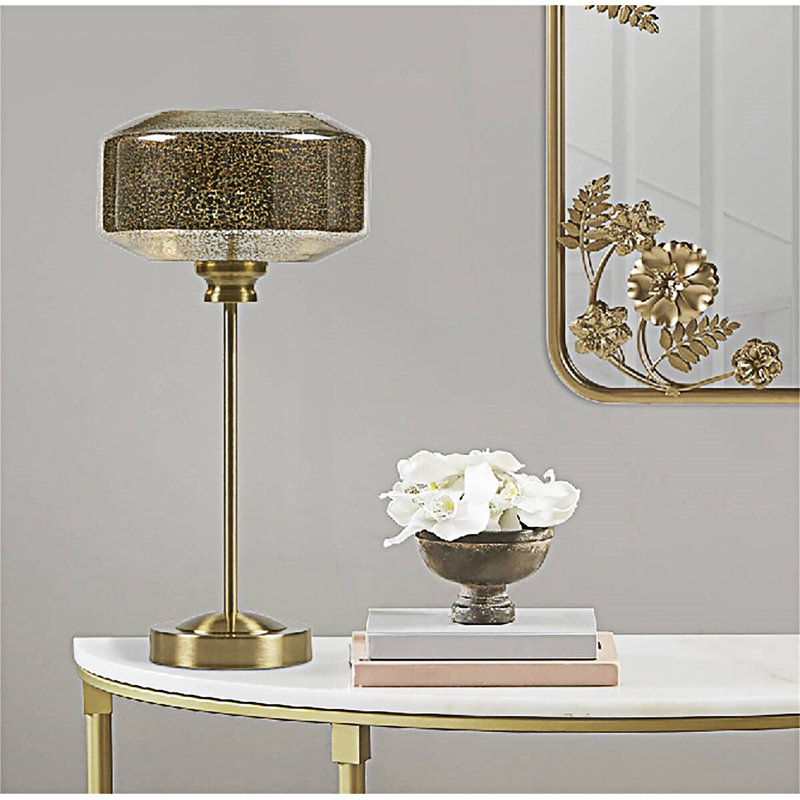 Lampe de table en verre