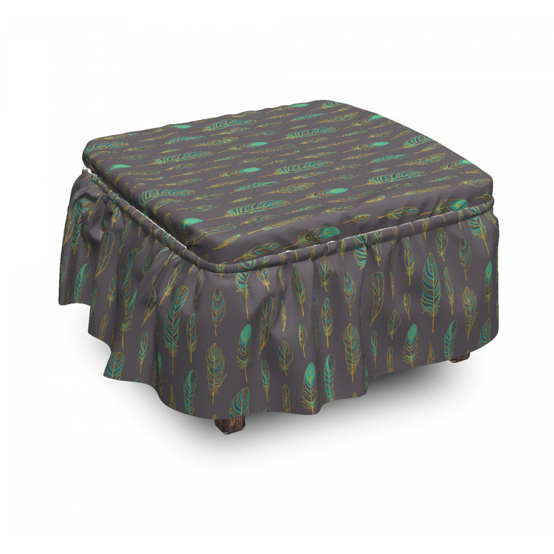 Housse pour repose-pieds art boho sketch