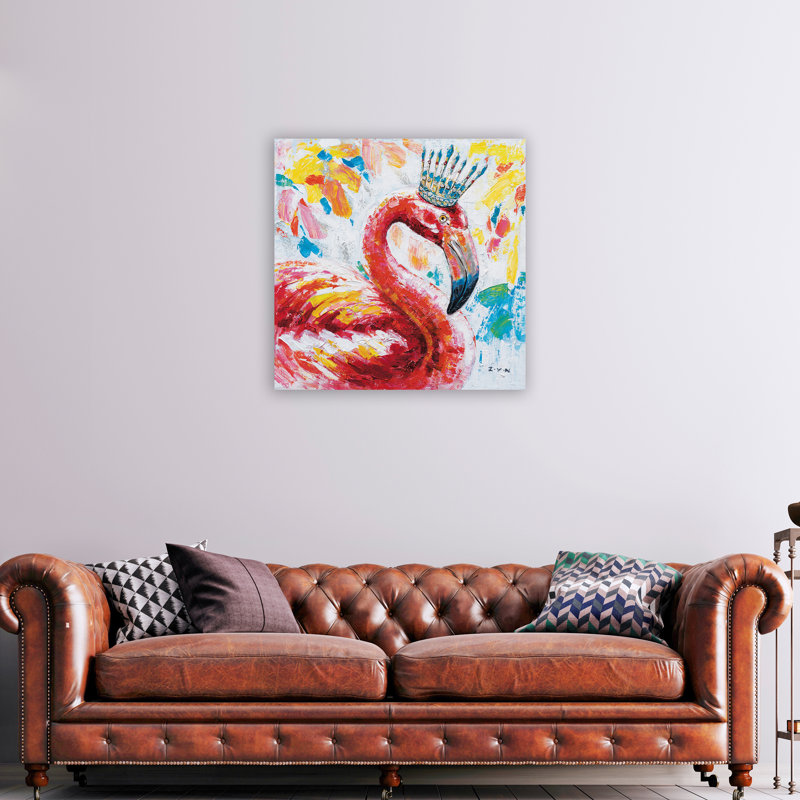 Toile tendue sur, H 30 po x l 30 po x P 2 po