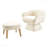 Lazy Chair With Ottoman, Modern Style Relaxed Style Accent Chair, Leisure Fabric Upholstered Sofa Chair Reading Style Accent For Cozy Living Rooms Chair With Footrest For Small Space, Corner Chair-484187253