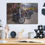 «Route 66 Fun Run Oatman Motorcycles» par Mike Jones - impression sans cadre sur métal-1053282631