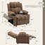 Fauteuil inclinable chauffant de 31,7 po de largeur, moderne, classique et classique avec fauteuil inclinable et chauffant avec plateau et porte-gobelets doubles-1230172414