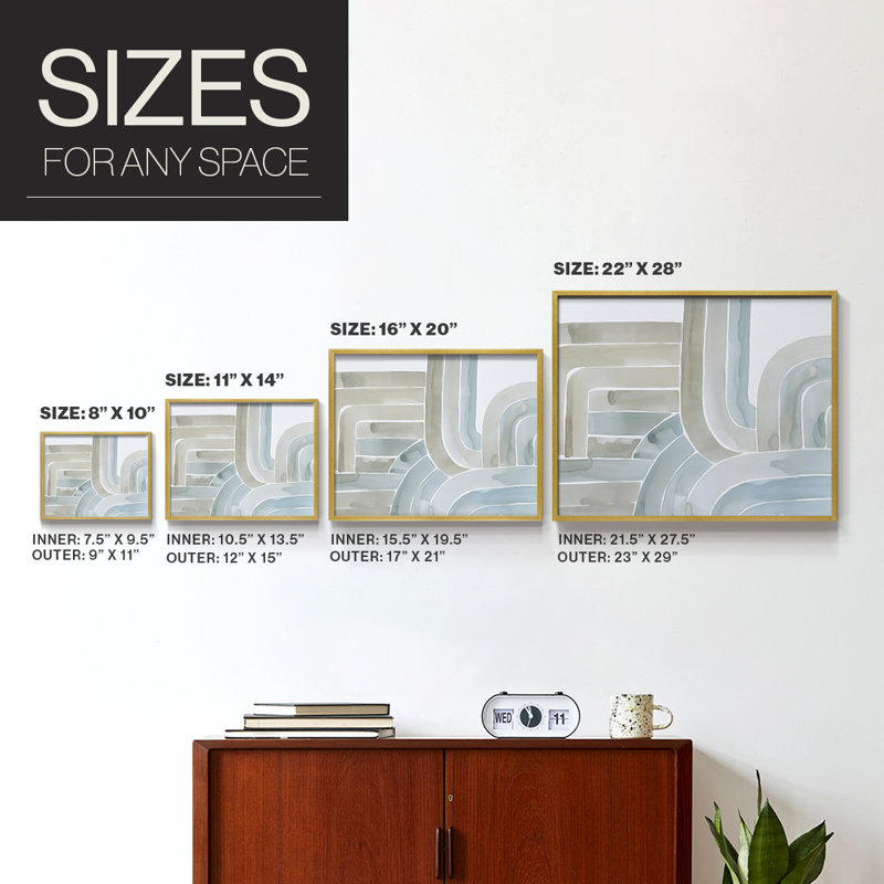 Estuaries II -Framed Print - Restickable