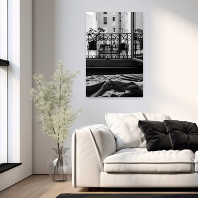 Balcon, paysage contemporain abstrait, art naturel