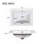 Stylish Bathroom Vanity With Ceramic Sink And Ample Storage, Ideal For Modern Bathrooms