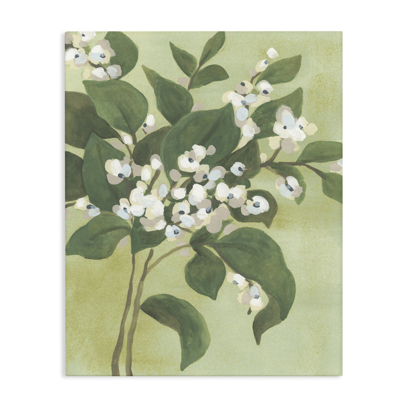 Toile Verdant Branch Blossoms, conception de June Erica Vess, H 48 po x l 36 po