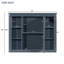 Armoire de rangement murale de salle de bain 35 po x 28 po, armoire à pharmacie, armoire murale moderne avec miroir, armoire à miroir avec 6 tablettes ouvertes (meuble-lavabo non inclus)-1671788242