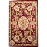 Hand-Knotted High-Quality Red Area Rug