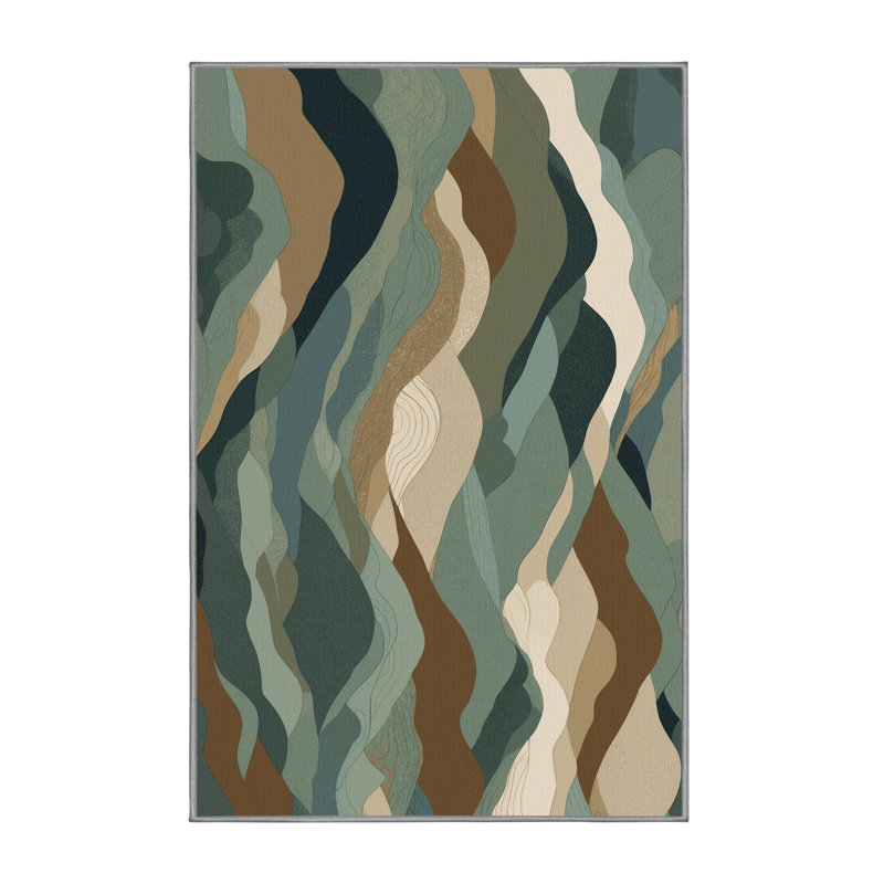 Moonlit Veil Rug, Rectangle 3' x 5'