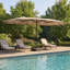 Parasol de patio rectangulaire 15 pi avec lumières DEL-1113787923