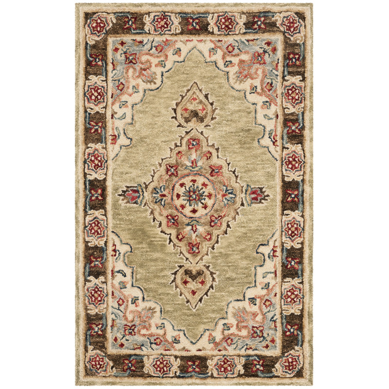 Wimpole Hand Tufted Wool Oriental Rug, Rectangle 3' x 5'