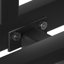 Grand lit superposé avec structure en métal noir et garde-corps complet - support durable de 110 lb par lit superposé, pour une hauteur d'escalade pratique, une décoration élégante pour la chambre à coucher, un espace de rangement sous le lit,