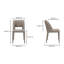 Chaise de salle à manger Macon brun clair - ensemble de deux-1193702080