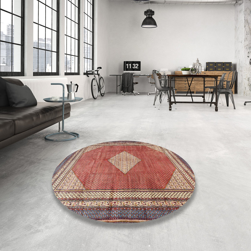 Oriental Indoor Rug, Round 3'