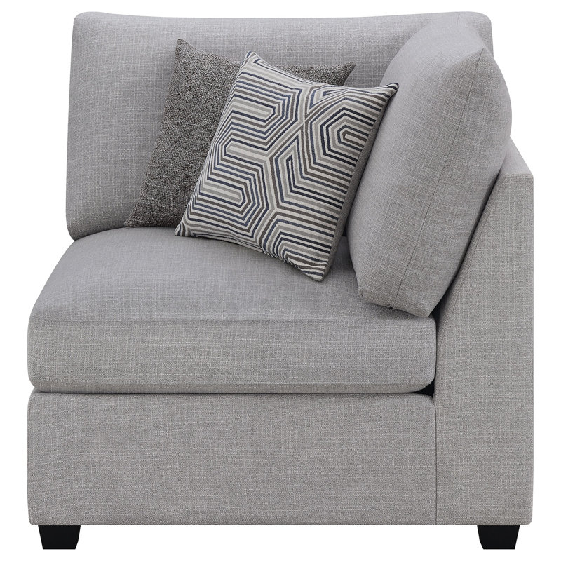 Chaise d'angle rembourrée avec coussins Austin