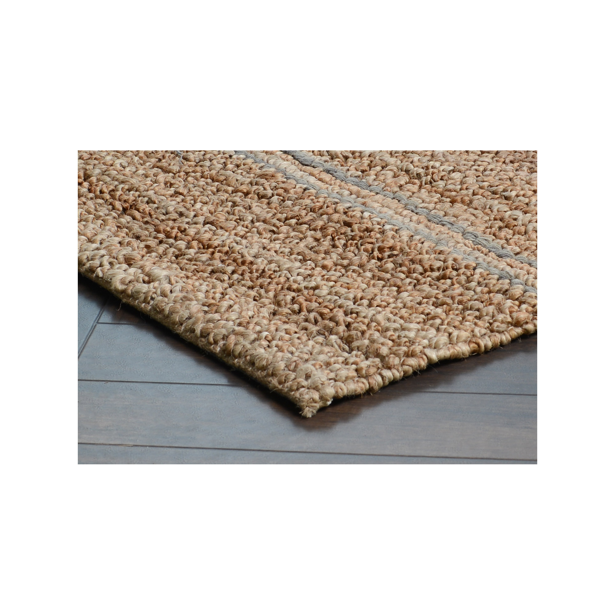Beamond Handmade Jute / Sisal Brown Rug, Rectangle 2' x 3'