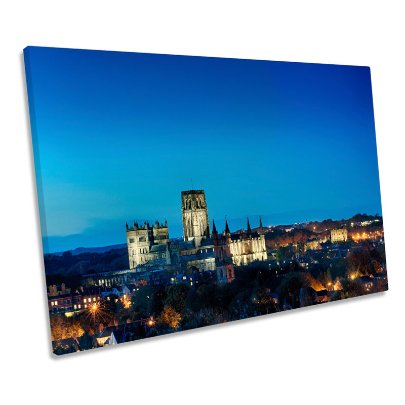 Durham Cathedral Castle - Wrapped Canvas Print, 40.6cm H x 61cm W x 2cm D