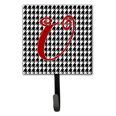 Crochet mural houndstooth monogramme