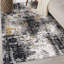 Tapis abstrait jaune / noir / gris-388269379