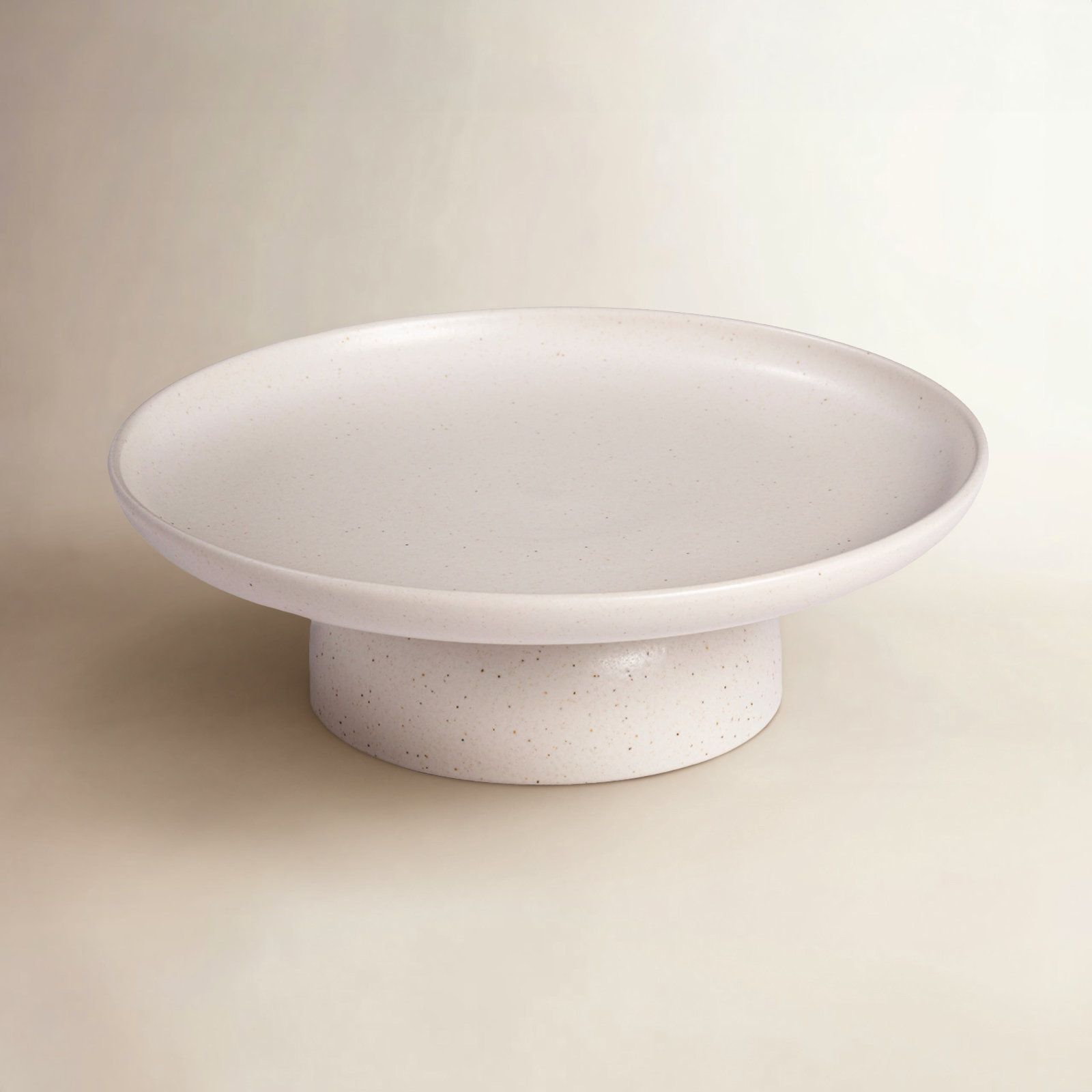 Casafina Pacifica Stoneware Cake Stand, Vanilla