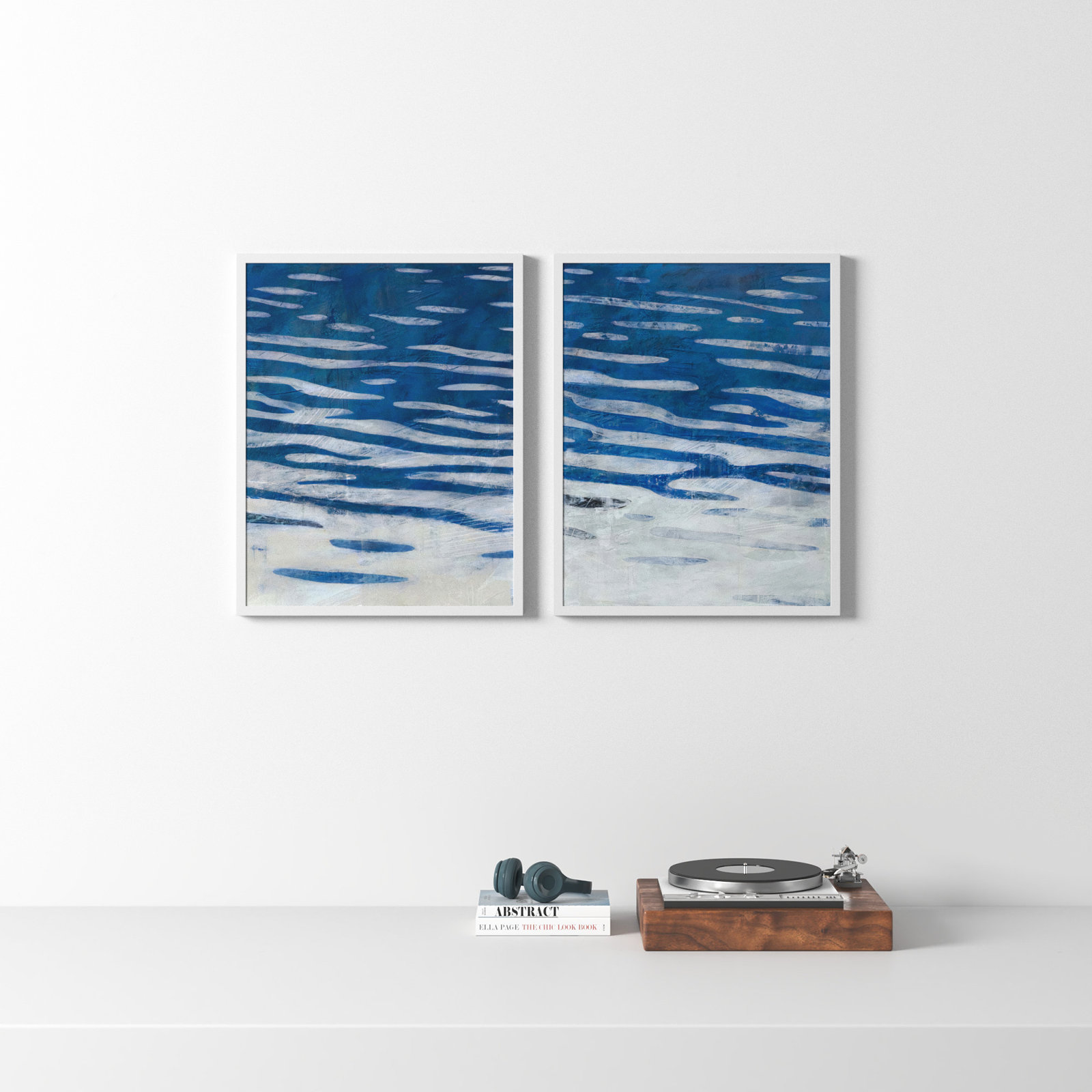 Radley "Oceanview" Print by Ivo Stoyanov, White Framed, 30" H x 48" W x 1.25" D