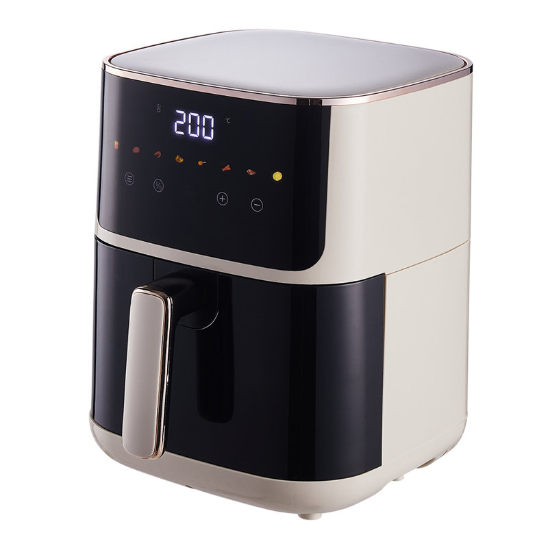 Air Fryer with Touch Screen, Creamy White