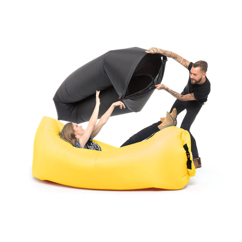 Outdoor Friendly Bean Bag Lounger, Yellow