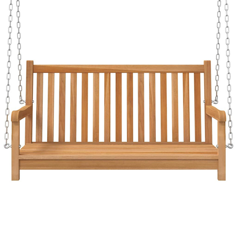 Balançoire de jardin en teck naturel