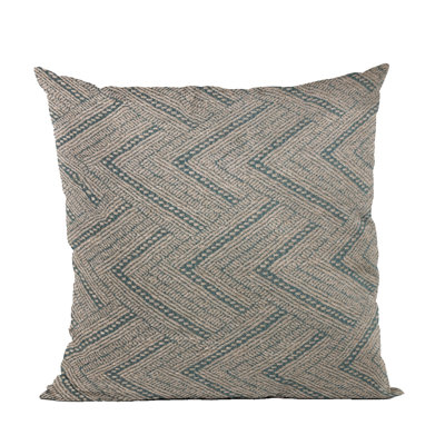 Triangles Linen Blend Geometric Indoor / Outdoor Pillow Cover & Insert