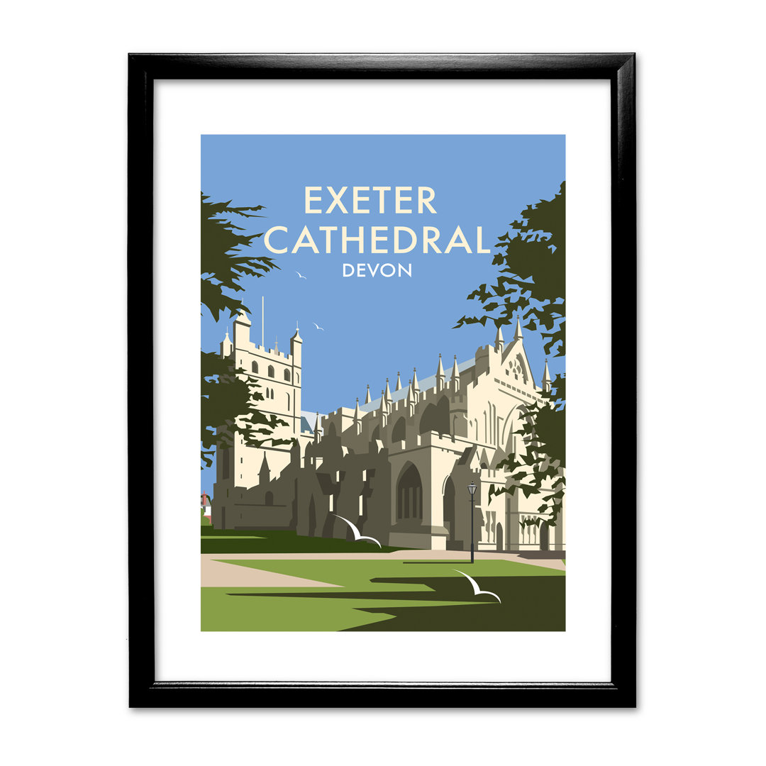 Exeter Cathedral, Devon by Dave Thompson Framed Vintage Advertisement