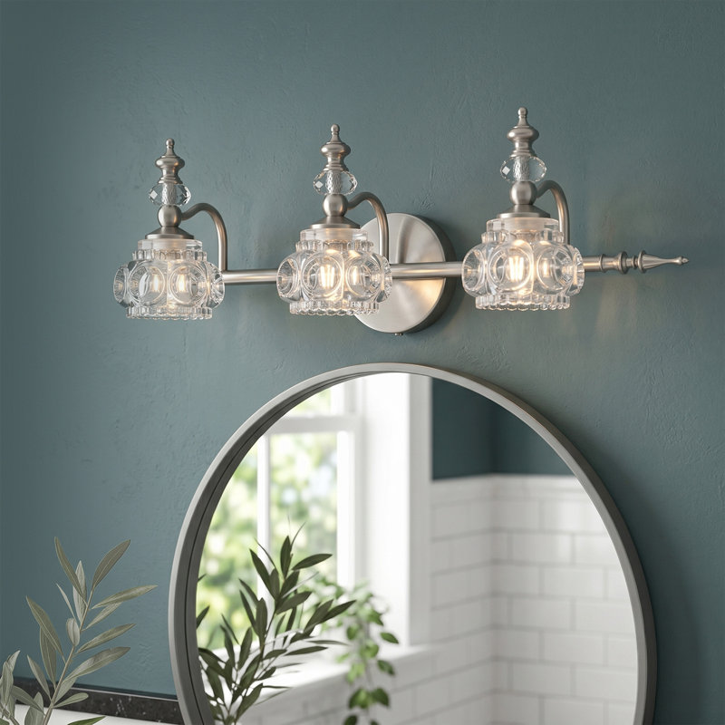 Éclairage pour meuble-lavabo 3 lumières Maitiu, Brushed Nickel