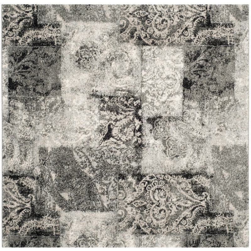 Lambert Performance Abstract Rug, Square 6'