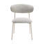 Light Grey Fabric Finish Side Chair,Set Of 2