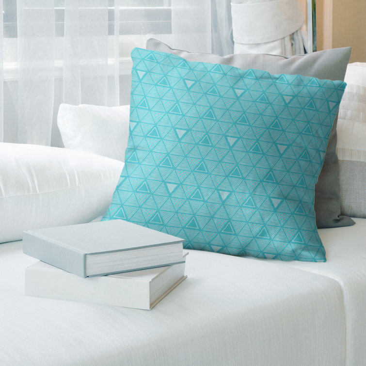 Triangles dessinés à la main Coussin décoratif