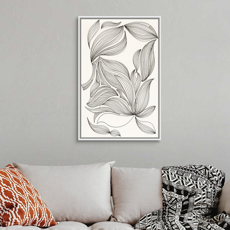 " Giddy I " by Regina Moore Painting Print, White Framed Canvas, 38" H x 26" W