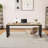 78.74" Double Computer Desk For 2 Person, Industrial Workstation With Heavy Duty Metal Frame-1802136367